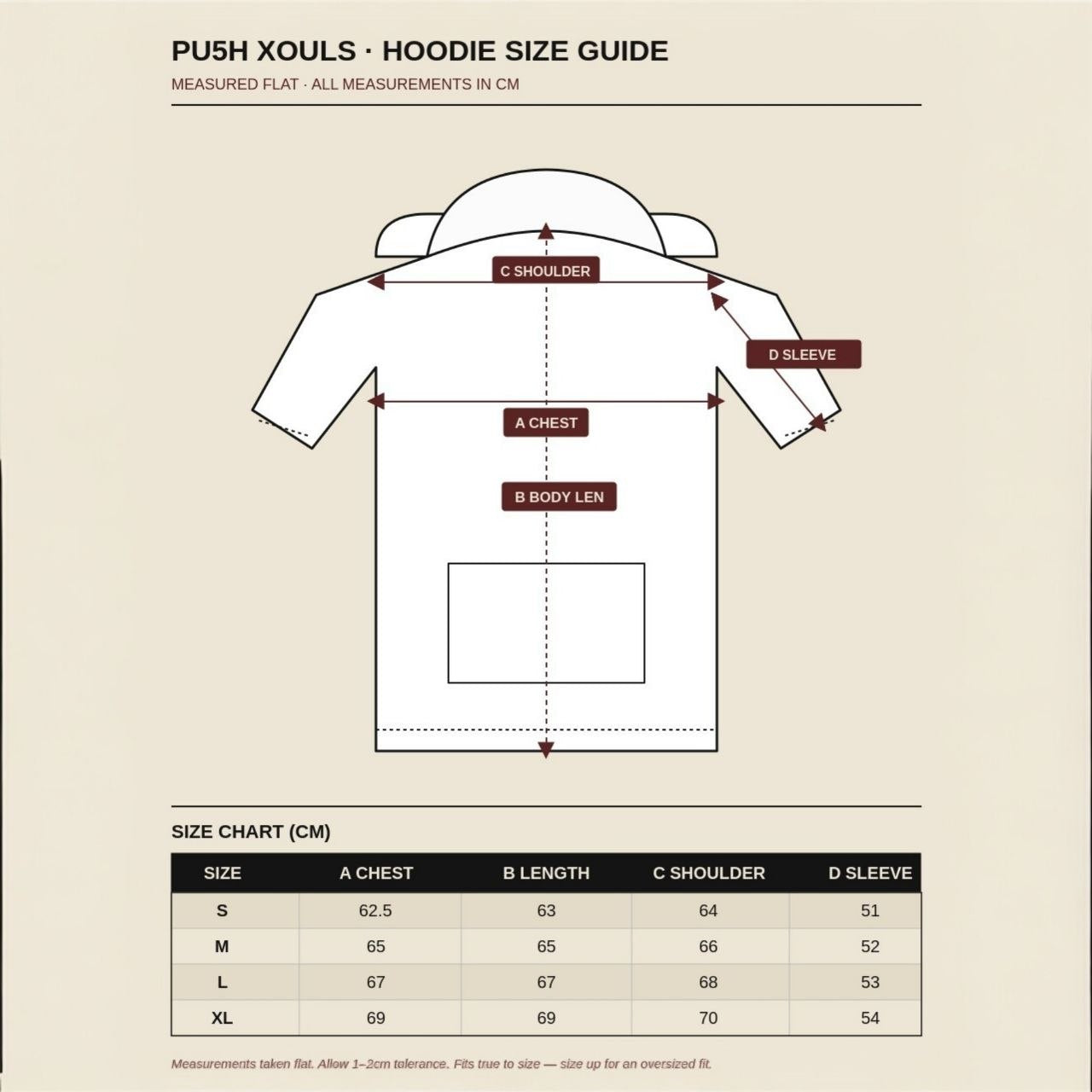 PU5H XOULS Hoodie - Graphite Black