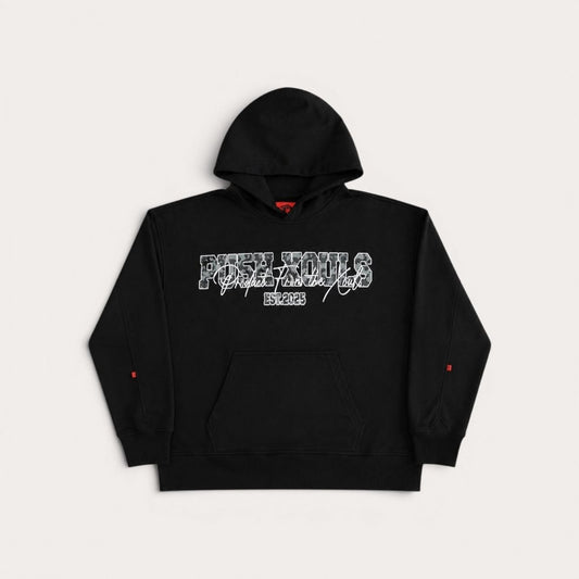 PU5H XOULS Hoodie - Graphite Black